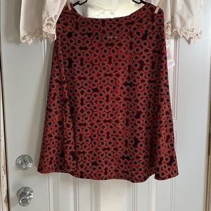 Lularoe Azure 2x Aline Skirt